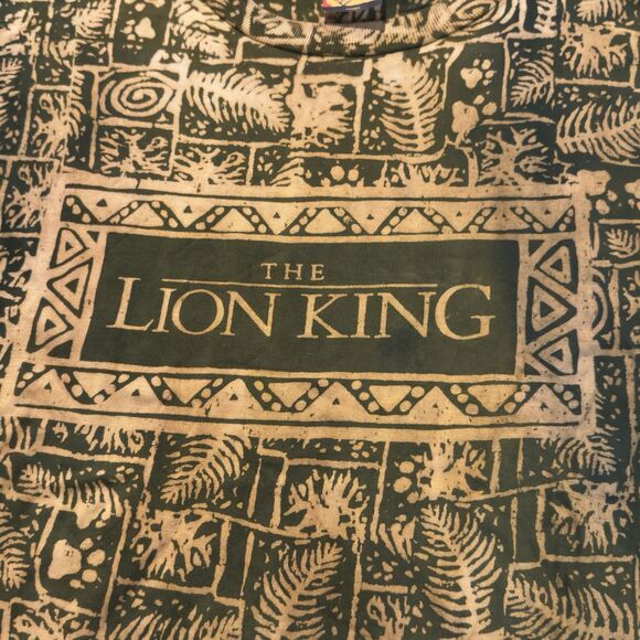 Vintage 90s Disney The Lion King AOP Shirt Movie Promo T shirt USA Single Stitch - Picture 9 of 9